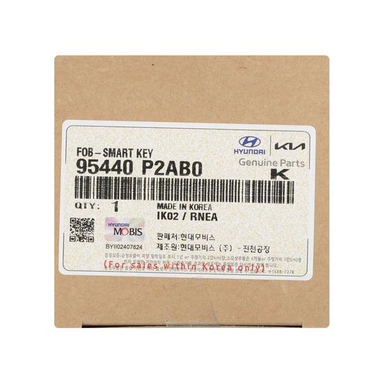 New-KIA-Sorento-Hybrid-2024-Genuine---OEM-Smart-Remote-Key-4+1-Buttons-433MHz-OEM-Part-Number:-95440-P2AB0-,-95440P2AB0---Emirates-Keys