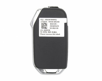 Used-KIA-Cerato-2018-2019-Original--Flip-Remote-Key-3-Buttons-433MHz-OEM-Part-Number:-95430-M6300-,-95430M6300---FCC-ID:-TG00520---Emirates-Keys