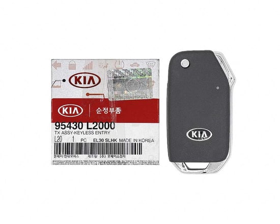 NEW-KIA-K5-2020-2021-Genuine-OEM-Flip-Remote-Key-4-Buttons-433MHz-95430-L2000-95430L2000,-FCCID:-CQOTD00660---Emirates-Keys-
