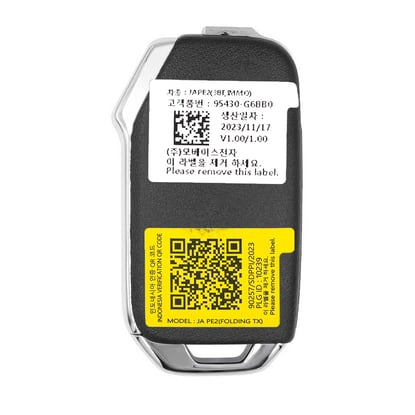New-Kia-Picanto-2024-Genuine---OEM-Flip-Remote-Key-3-Buttons-433MHz-OEM-Part-Number:-95430-G6BB0-,-95430G6BB0---Emirates-Keys