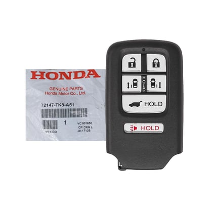 Honda-Odyssey-2014-2017-Genuine-OEM-Smart-Key-Remote-6-Buttons-315MHz-72147-TK8-A51,-FCCID:-KR5V1X-OEM---Emirates-Keys