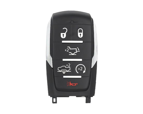 Dodge-RAM-1500-Limited-Longhorn-2019-2024-Genuine-Smart-Remote-Key-6-Buttons-433MHz-68584158AA