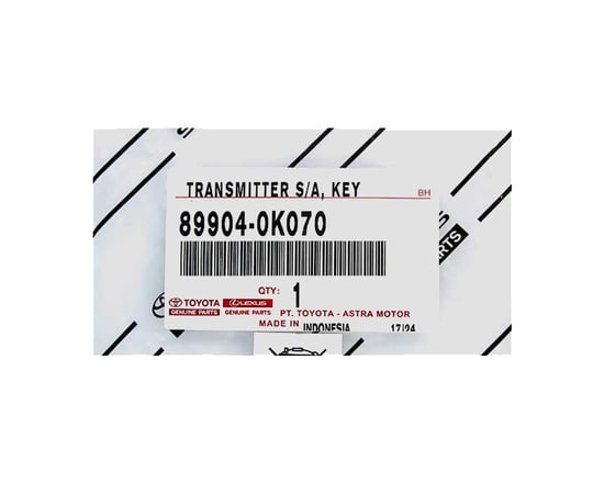 New-Toyota-Fortuner-2016-2018-Genuine-OEM-Smart-Remote-Key-3-Buttons-433MHz-Manufacturer-Part-Number:-89904-0K070---89904-0K071---Emirates-Keys