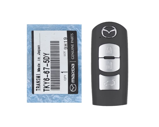 NEW-Mazda-CX-5-2017-2019-Genuine-OEM-Smart-Remote-Key-3-Buttons-433MHz-TKY6-67-5DY-TKY6675DY---FCCID:-SKE13E-01---Emirates-Keys