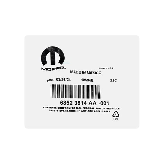 RAM-1500-2025-Genuine-Smart-Remote-Key-4+1-Buttons-433MHz-68523814AA