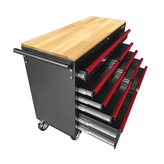 New-GATmatic-GEC905-Wood-Worktop-Tool-Cabinet-With-Heavy-duty-Casters-Is-Made-From-Strong-Steel-Which-Is-Covered-By-Powder-Coating-Finish---Emirates-Keys