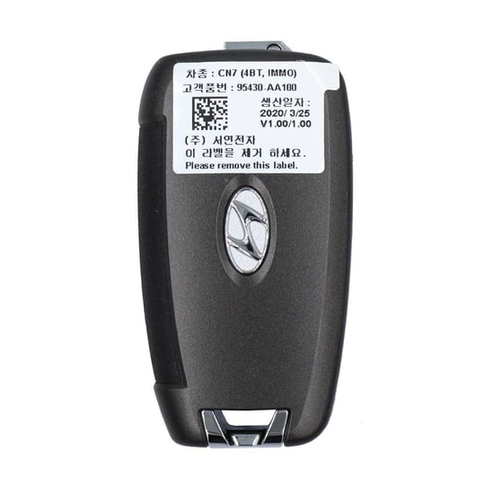 New-Hyundai-Elantra-2021-Genuine-OEM-Flip-Remote-Key-4-Buttons-433MHz-Manufacturer-Part-Number:-95430-AA100---Emirates-Keys