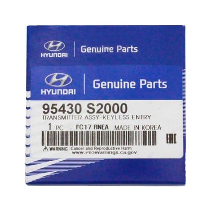 New-Hyundai-Santa-Fe-2019-Genuine-OEM-Flip-Remote-Key-4-Buttons-433MHz-Manufacturer-Part-Number:-95430-S2000-,-FCC-D:-TQ8-RKE-4F39-OEM-Box---Emirates-Keys