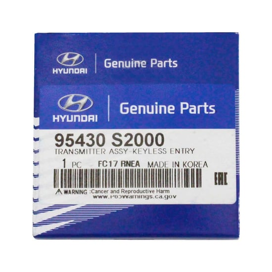 New-Hyundai-Santa-Fe-2019-Genuine-OEM-Flip-Remote-Key-4-Buttons-433MHz-Manufacturer-Part-Number:-95430-S2000-,-FCC-D:-TQ8-RKE-4F39-OEM-Box---Emirates-Keys