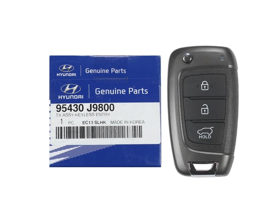 Brand-New-Hyundai-Kona-2018-2020-Genuine-OEM-Flip-Remote-Key-3-Buttons-433MHz-95430-J9800-95430J9800---Emirates-Keys