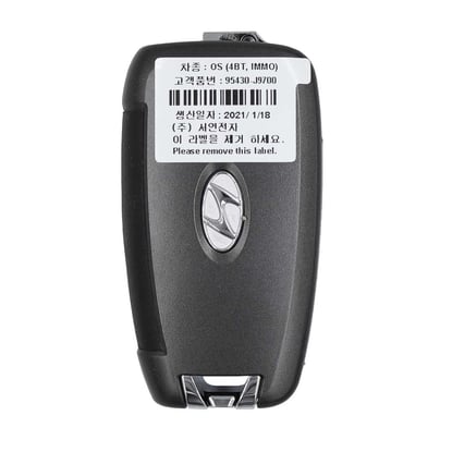 New-Hyundai-Kona-2019-Genuine-OEM-Flip-Remote-Key-4-Buttons-433MHz-OEM-Part-Number:-95430-J9700---Emirates-Keys