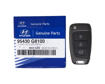 NEW-Hyundai-Azera-2018-2019-Genuine-OEM-Flip-Remote-Key-3-Buttons-433MHz-95430-G8100-95430G8100---Emirates-Keys