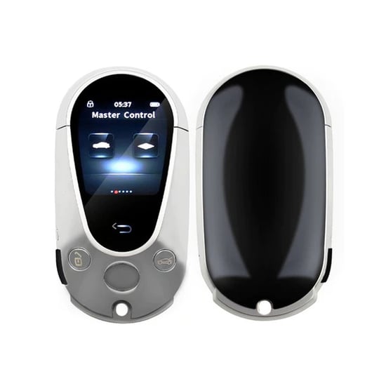 New-LCD-EN700-Smart-Key-PKE-System-For-All-Keyless-Car-Mercedes-Benz-Style-Silver-Color----Emirates-Keys
