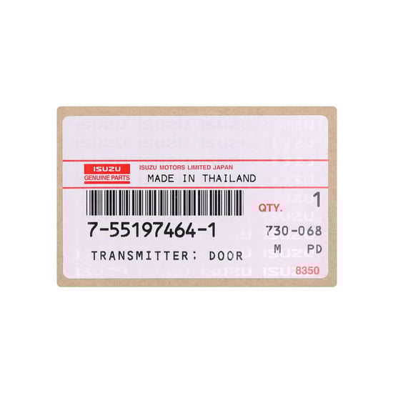 New-Isuzu-Genuine-Smart-Remote-Key-2-Buttons-433MHz---Transponder---ID:-HITAG-3---ID47-NCF29AXX---OEM-Part-Number:-7-55197464-1---Emirates-Keys