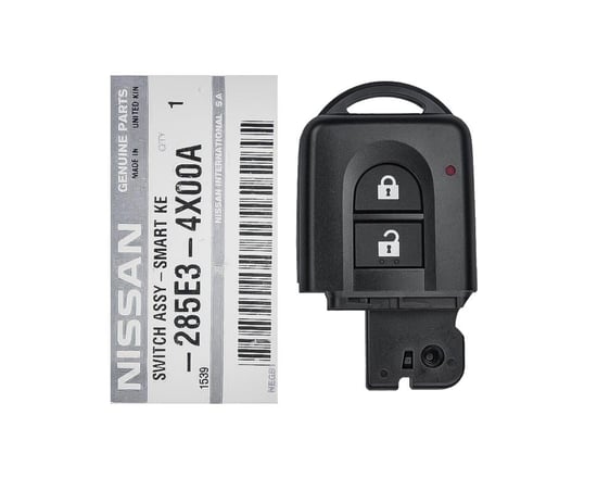 New-Nissan-Qashqai-2008-2013-Genuine-OEM-Smart-Head-Key-Remote-2-Buttons-433MHz-285E3-4X00A,-285E3-EB30A---Emirates-Keys