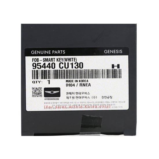 New-Genesis-GV60-2023-Genuine---OEM-Smart-Remote-Key-7+1-Buttons-433MHz--OEM-Part-Number:-95440-CU130-,-95440CU130---Emirates-Keys