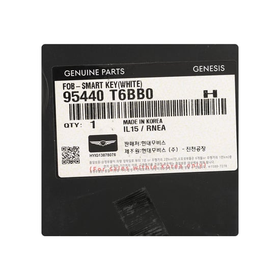 New-Genesis-GV80-2024-Genuine---OEM-Smart-Remote-Key-4+1-Buttons-433Mhz-OEM-Part-Number:-95440-T6BB0---95440T6BB0---Emirates-Keys