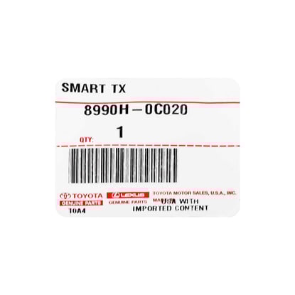 New-Toyota-Sequoia-2023-Genuine---OEM-Smart-Remote-Key-3+1-Buttons-315MHz-OEM-Part-Number:-8990H-0C020-,-8990H0C020---Emirates-Keys