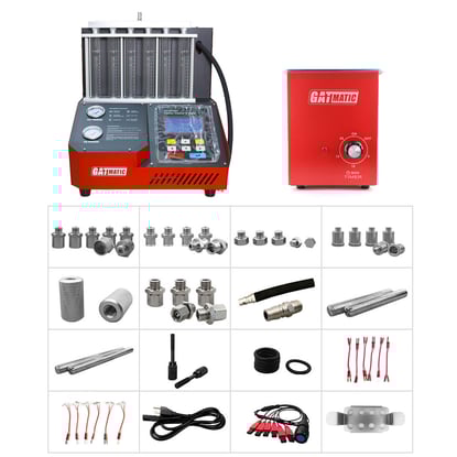 New-Bundle-GATmatic-GI-600DA-Supports-GDI-EFI-Gasoline Injector-Cleaning-&-Flow-Testing-Machine-6-Cylinder-Combines-The-Ultrasonic-Cleaning-Technology-With-Gift----Emirates-Keys