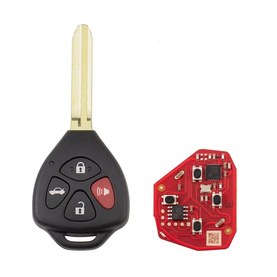 New-Xhorse-VVDI-Key-Tool-VVDI2-Wire-Remote-Key-3+1-Button-Toyota-Type-XKTO22EN-2nd-Generation-(-New-Version-of-XKTO02EN-)---Emirates-Keys