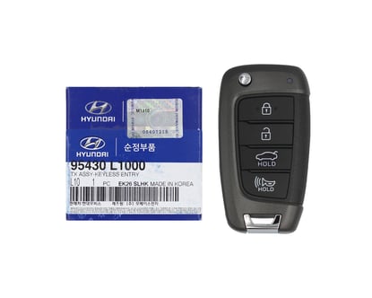 NEW-Hyundai-Sonata-2020-2021-Genuine-OEM-Flip-Remote-Key-4-Buttons-433MHz-95430-L1000-95430L1000,-FCCID:-TQ8-RKE-4F40---Emirates-Keys