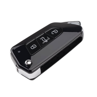 New-Xhorse-VVDI-Key-Tool-VVDI2-Wire-Flip-Remote-Key-All-Black-3-Buttons-VW-Type-XKGA83EN-2nd-Generation-(-New-Version-of-XKGA81EN-)---Emirates-Keys
