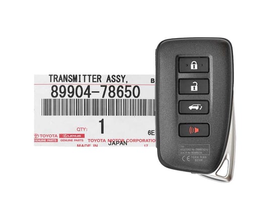 Brand-New-Lexus-LX570-2016-Genuine-OEM-Smart-Key-4-Buttons-433MHz-Manufacturer-Part-Number:-89904-78650-FCC-ID:-BG1EK---Emirates-Keys