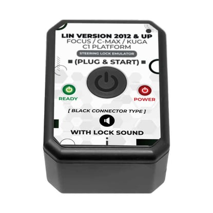 New-FFord-Focus-C-Max-Kuga-C1-Platform-2012-&-UP-Steering-Lock-Simulator-Emulator-With-Lock-Sound-Black-Connector-Type-High-Quality-Best-Price---MK3-Products---Emirates-Keys