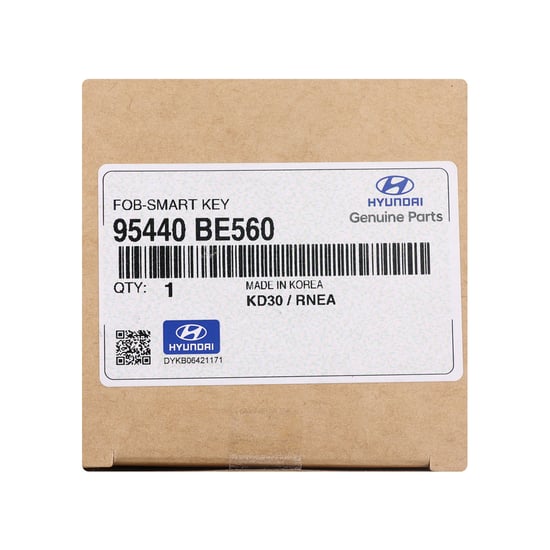 New-Hyundai-Kona-2024-Genuine---OEM-Smart-Remote-Key-3+1-Buttons-433MHz-OEM-Part-Number:-95440-BE560,-95440BE560---Emirates-Keys