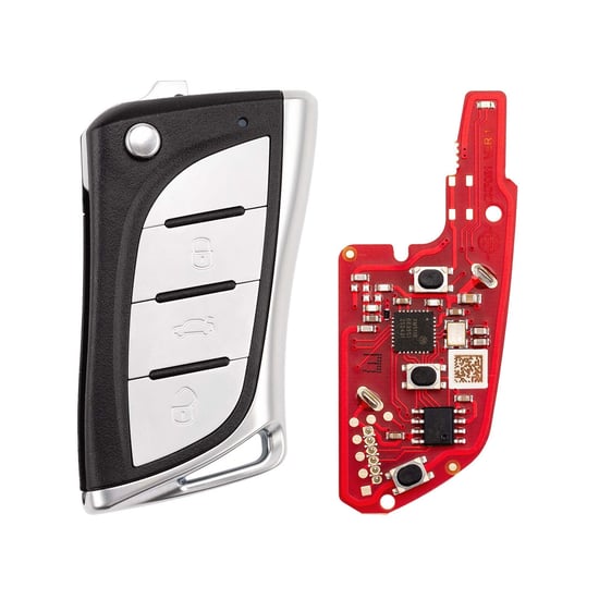 New-Xhorse-VVDI-Key-Tool-VVDI2-Wire-Flip-Remote-Key-3-Button-Lexus-Type-XKLEX5EN-2nd-Generation-(-New-Version-of-XKLEX0EN-)---Emirates-Keys