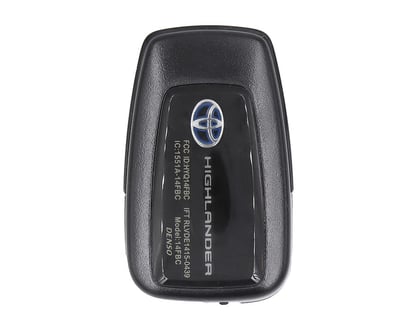 NEW-Toyota-Highlander-2020-Genuine-OEM-Smart-Key-4-Buttons-315MHz-Manufacturer-Part-Number:-8990H-0E030---8990H-0E020-8990H0E030---FCCID:-HYQ14FBC