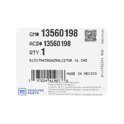 New-Chevrolet-Silverado-2023-Genuine---OEM-Smart-Remote-Key-2+1-Buttons-433MHz-OEM-Part-Number:-13560198---Emirates-Keys