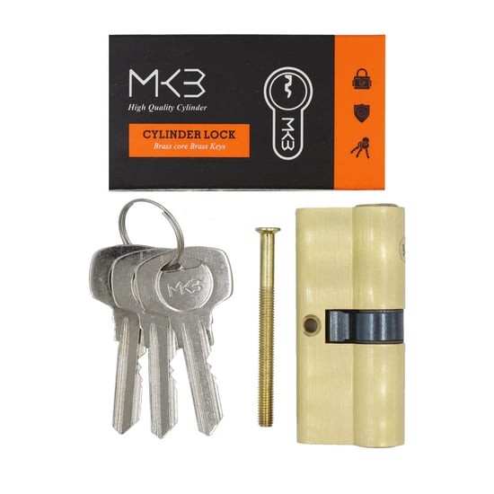 New-High-Quality-Best-Price-Pure-Brass-Cylinder-with-3-pcs-Normal-Keys,-PB-Size-70mm---Emirates-Keys