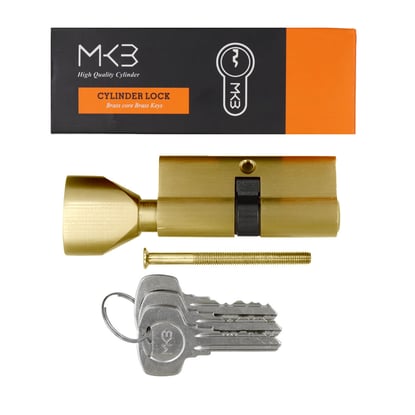 New-High-Quality-Best-Price-Pure-Brass-Cylinder-with-3-pcs-Brass-Normal-Keys,-PB-Size-70mm---Emirates-Keys