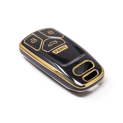 New-Aftermarket-Nano-High-Quality-Cover-For-Audi-Remote-Key-4-Button-Black-Color-Audi-B11J4---Emirates-Keys