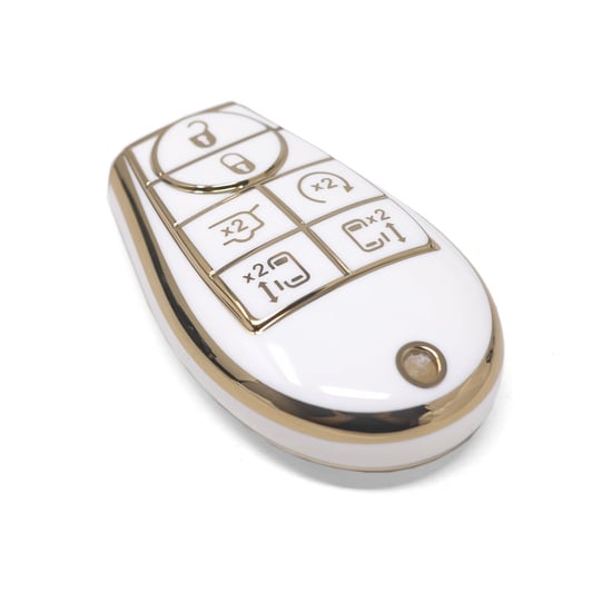 New-Aftermarket-Nano-High-Quality-Cover-For-Dodge-Remote-Key-6-Button-White-Color-Dodge-A11J6B---Emirates-Keys