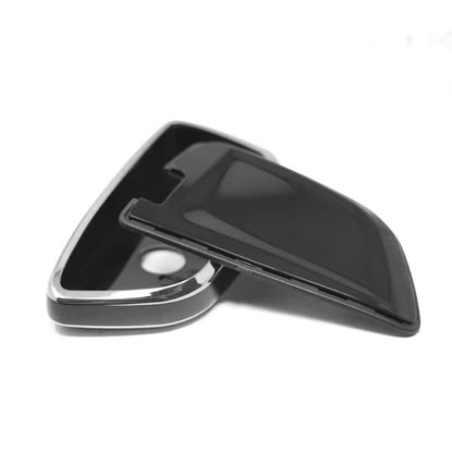 New-Aftermarket-Nano-High-Quality-Cover-For-BMW-Remote-Key-4-Button-Black-Color-Silver-Frame-BMW-B11Y4---Emirates-Keys