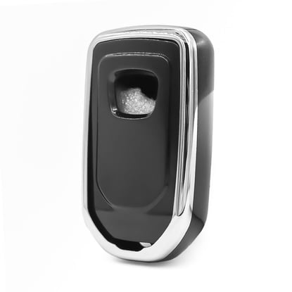 New-Aftermarket-Nano-High-Quality-Cover-For-Honda-Remote-Key-3-Button-Black-Color-Silver-Frame-HD-A11Y3A---Emirates-Keys