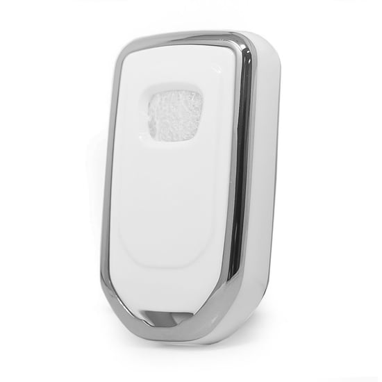 New-Aftermarket-Nano-High-Quality-Cover-For-Honda-Remote-Key-3-Button-White-Color-Silver-Frame-HD-A11Y3B---Emirates-Keys