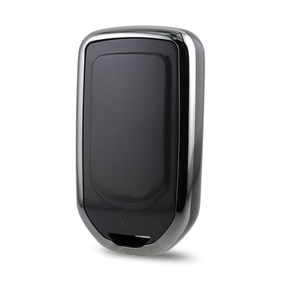 New-Aftermarket-Nano-High-Quality-Cover-For-Honda-Remote-Key-5-Button-Black-Color-Silver-Frame-HD-A11Y5---Emirates-Keys