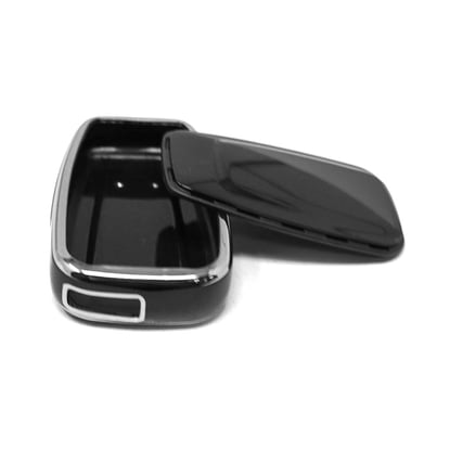 New-Aftermarket-Nano-High-Quality-Cover-For-Toyota-Remote-Key-2-Button-Black-Color-Silver-Frame-TYT-B11Y2---Emirates-Keys