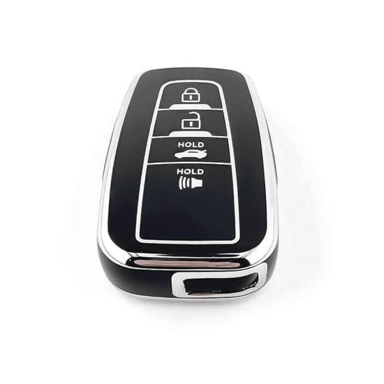 New-Aftermarket-Nano-High-Quality-Cover-For-Toyota-Remote-Key-4-Button-Black-Color-Silver-Frame-TYT-B11Y4---Emirates-Keys