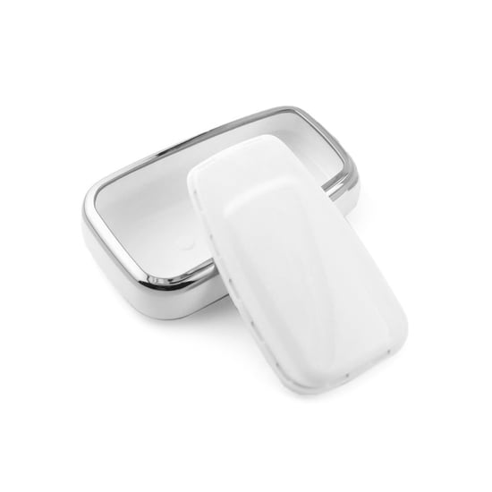 New-Aftermarket-Nano-High-Quality-Cover-For-Toyota-Remote-Key-4-Button-White-Color-Silver-Frame-TYT-B11Y4---Emirates-Keys