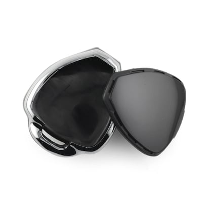 New-Aftermarket-Nano-High-Quality-Cover-For-Toyota-Remote-Key-4-Button-Black-Color-Silver-Frame-TYT-K11Y4---Emirates-Keys