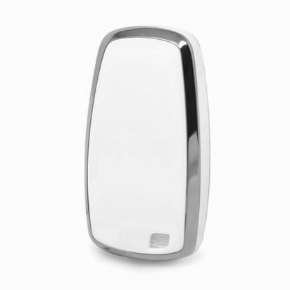New-Aftermarket-Nano-High-Quality-Cover-For-Ford-Remote-Key-5-Button-White-Color-Silver-Frame-Ford-B11Y5---Emirates-Keys