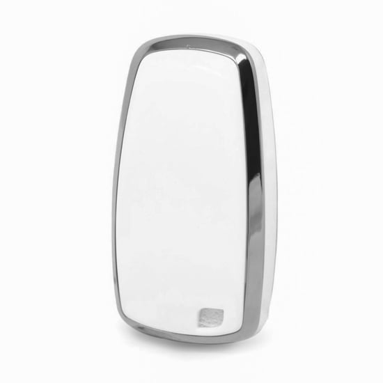 New-Aftermarket-Nano-High-Quality-Cover-For-Ford-Remote-Key-5-Button-White-Color-Silver-Frame-Ford-B11Y5---Emirates-Keys