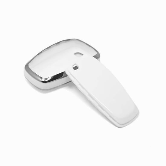 New-Aftermarket-Nano-High-Quality-Cover-For-Ford-Remote-Key-5-Button-White-Color-Silver-Frame-Ford-B11Y5---Emirates-Keys