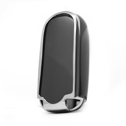 New-Aftermarket-Nano-High-Quality-Cover-For-Jeep-Remote-Key-5-Button-Black-Color-Silver-Frame-Jeep-B11Y5---Emirates-Keys