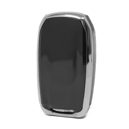 New-Aftermarket-Nano-High-Quality-Cover-For-Jeep-Remote-Key-5-Button-Black-Color-Silver-Frame-Jeep-D11Y5---Emirates-Keys