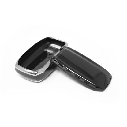 New-Aftermarket-Nano-High-Quality-Cover-For-Jeep-Remote-Key-5-Button-Black-Color-Silver-Frame-Jeep-D11Y5---Emirates-Keys